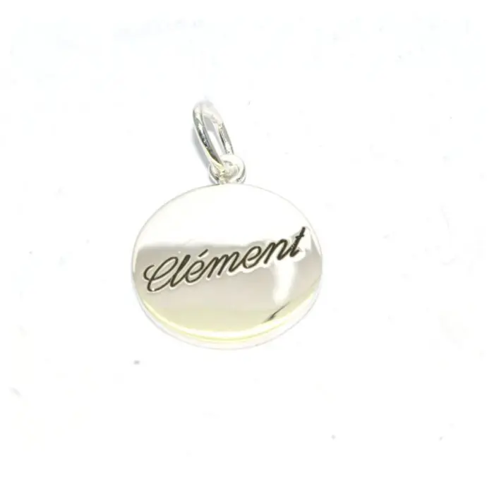 Quantité Limitée Pendentif argent 925/1000e diamètre 21mm 4.50grs gravure prénom comprise