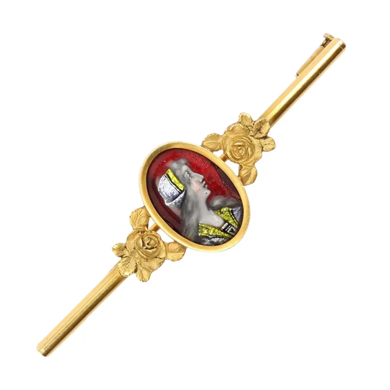 Quantité Limitée Broche barrette émail de Limoges