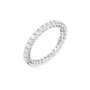 Usine Directe Bague Or Blanc 750/1000 Mon Tour Complet Diamant 1ct