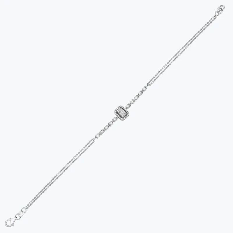 Acheter En Ligne Bracelet Diamant Baguette