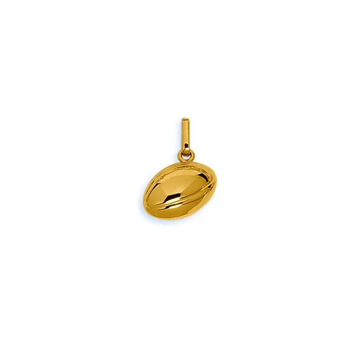 Vente Flash Pendentif ballon de rugby Or 750/1000e 0.90grs