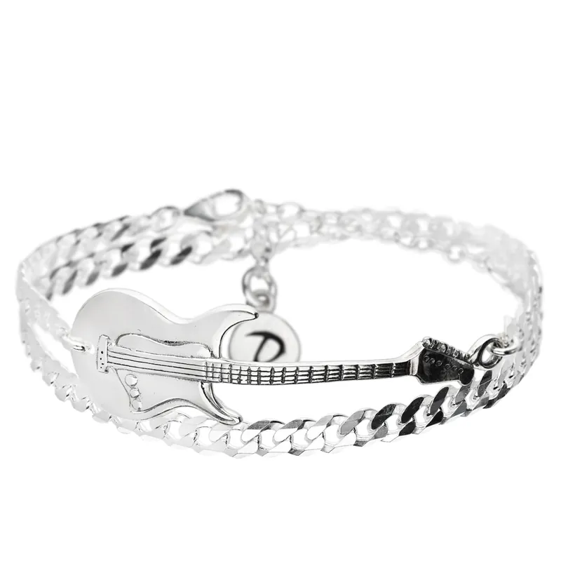 Meilleur Prix BRACELET CHAÎNE GOURMETTE GRANDE GUITARE DOUBLE TOURS