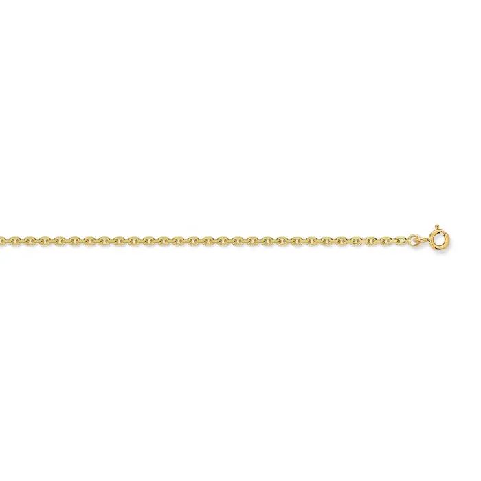 Promotion Chaîne maille forçat Or 750/1000e largeur 2.4mm L.45cm9.20 grs