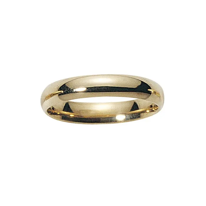 Prix Bas Alliance demi jonc bombé Or 750/1000e 4mm 4.20grs