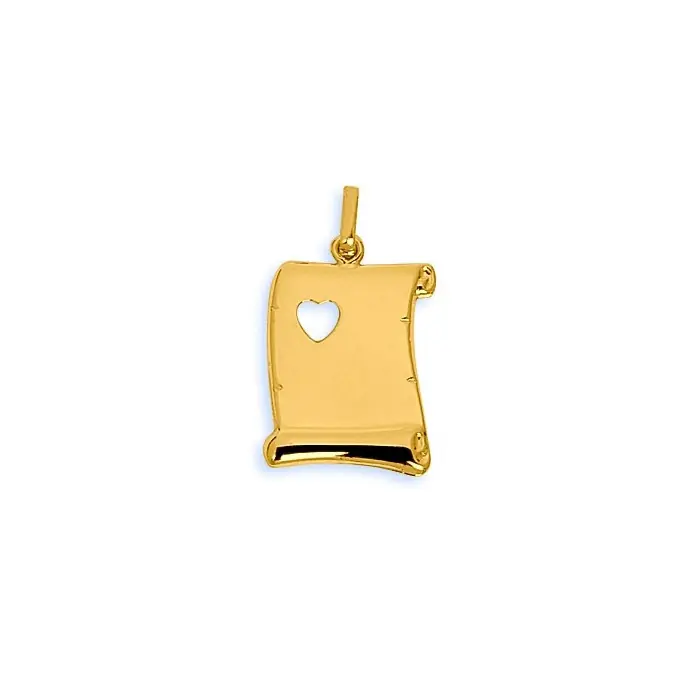 Retour Gratuit Plaque parchemin Or 750/1000e 13x18mm 0.70grs