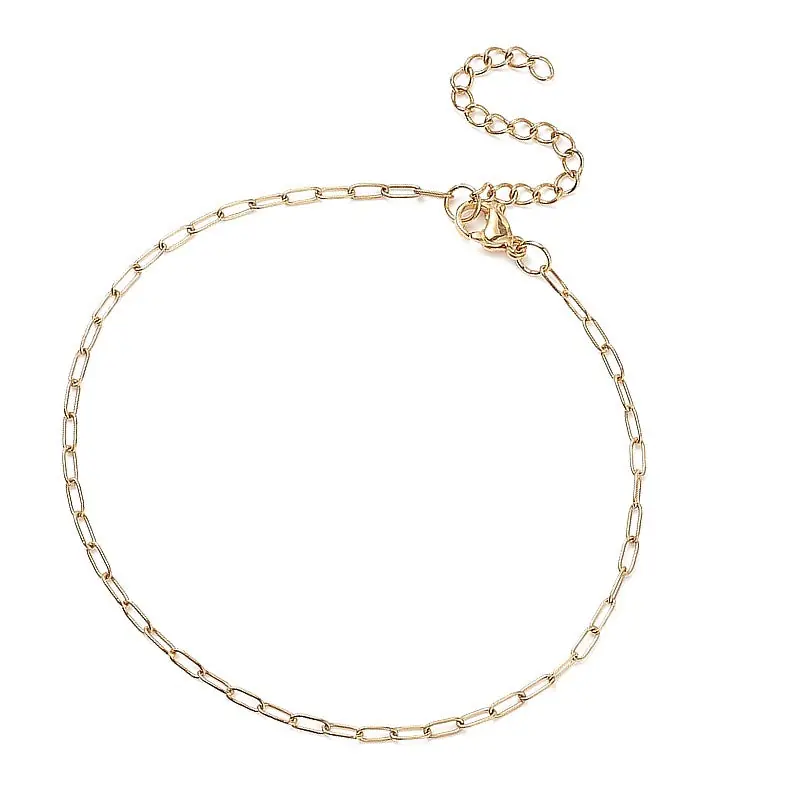 Chaîne de cheville maille trombone acier inoxydable Meilleure Vente