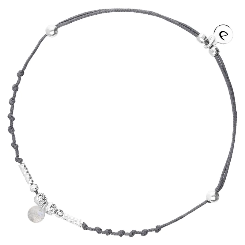 Vente Flash BRACELET CORDON GRIS FONCÉ PIERRE GRISE SIFNOS