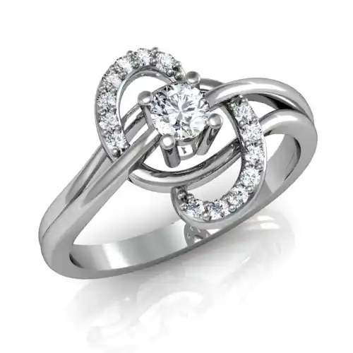Vente Directe Bague à diamants tourbillon pour dame