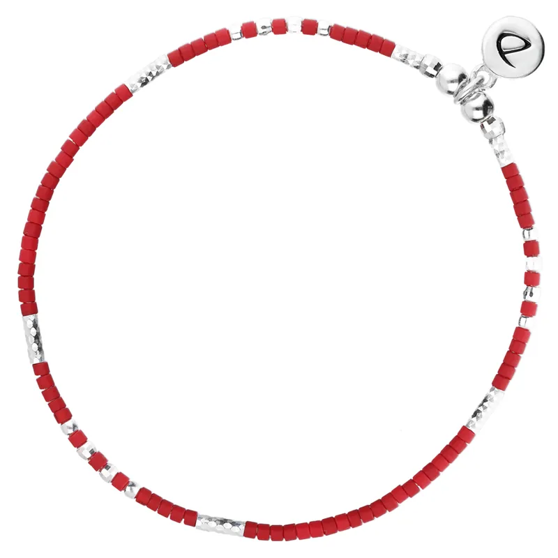 Promotion Saisonnière BRACELET ELASTIQUE FLUFFY MIYUKI ROUGE