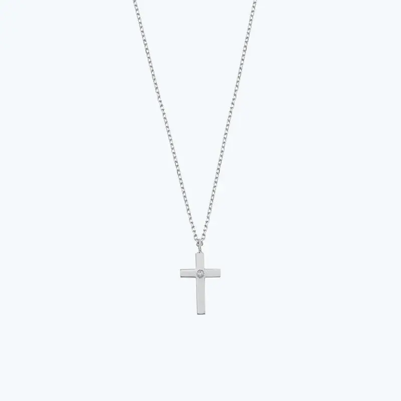 Offre Du Jour Collier Diamant Argent Croix