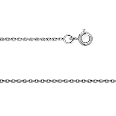 Premium Chaine FORCATOr blanc 375°°° Diamantée 0,8 MM - 40cm | CHAINE PETIT PRIX | BIJOUX FEMME & ENFANT OR