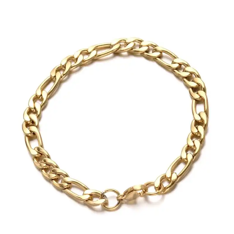 Soldes Bracelet acier inoxydable mailles gourmettes 8 mm