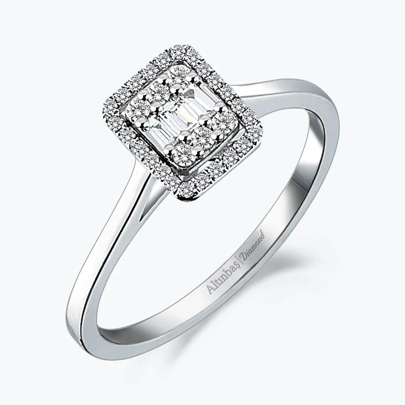 Usine Directe Bague Diamant Baguette