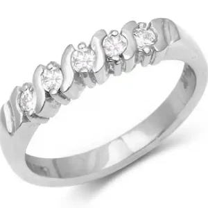 Solde Semi-éternité avec détails en S pour femmes Or 14 carats