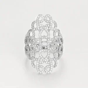 Quantité Limitée Bague Or Blanc 750/1000 "Ensemble" Diamant : 0,98ct/245