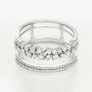 Produit De Marque Bague Or Blanc 750/1000