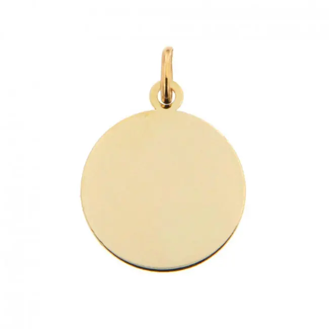 Prix Promo Médaille ronde Or 375 °°° | BIJOUX BAPTEME LAIQUE | CADEAU DE NAISSANCE