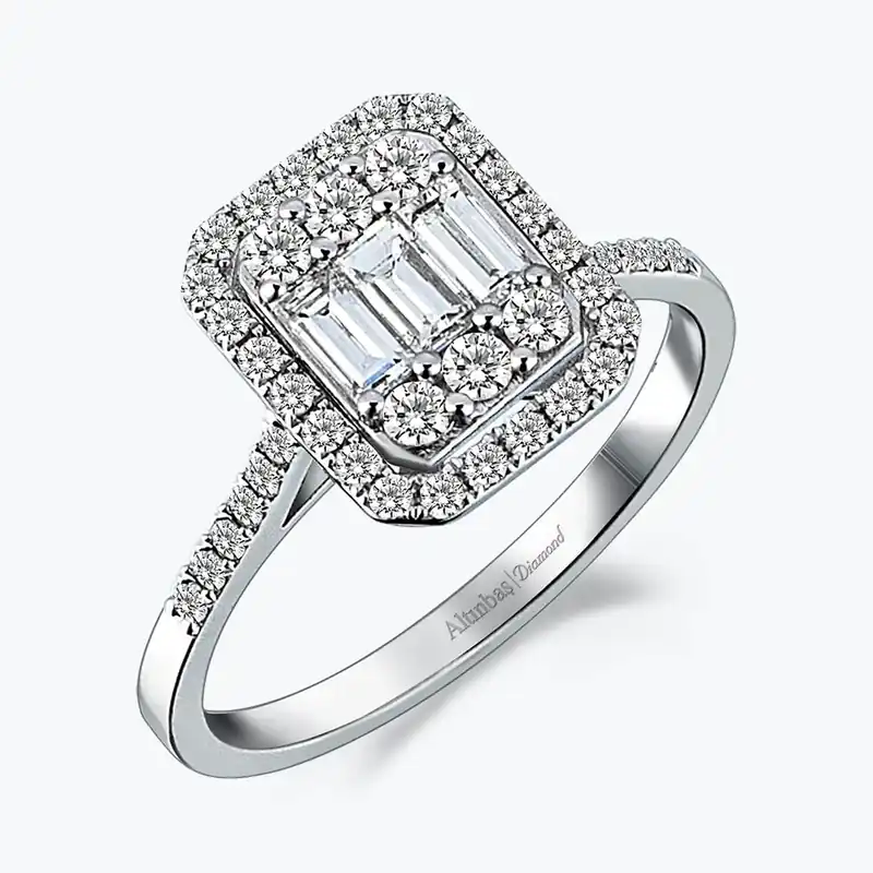 Bague Diamant Baguette Quantité Limitée