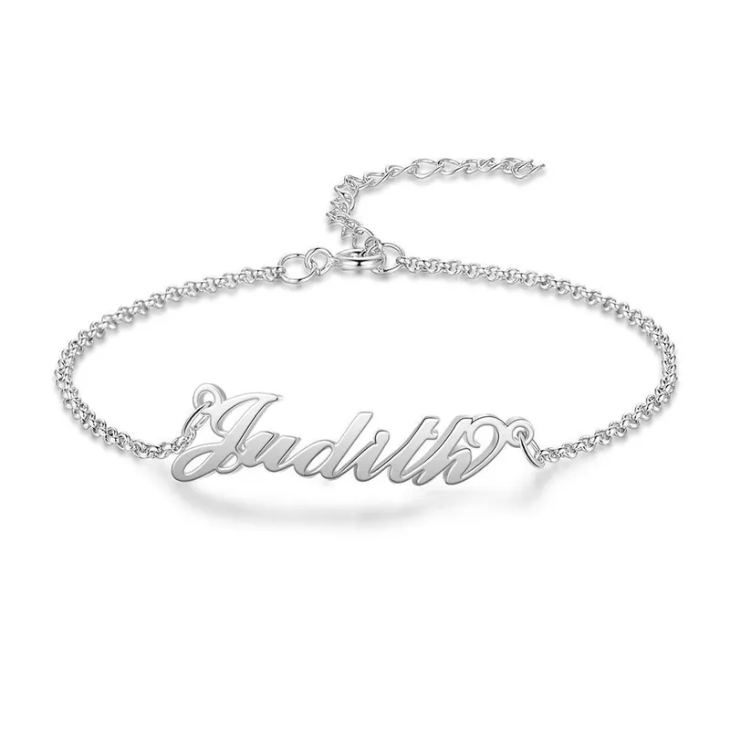 Bracelet Prénom Jessemade en Argent Massif Bracelet de cheville Offre Limitée