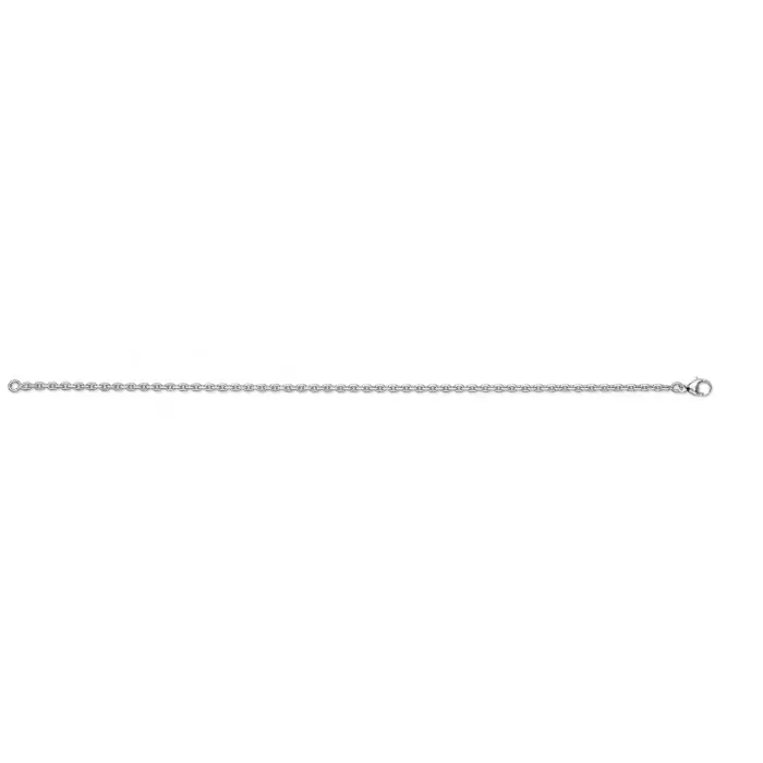 Usine Directe Chaîne maille forçat Or blanc 750/1000e largeur 2mm L.45cm6.90 grs