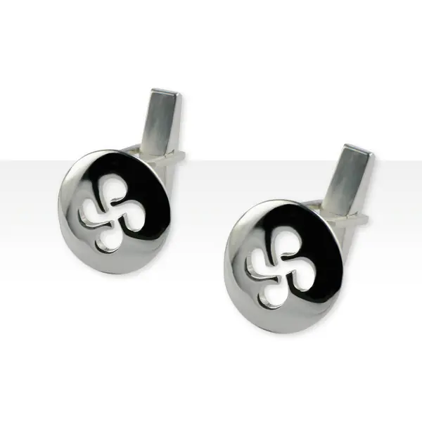 Tendance Boutons de Manchettes CROIX BASQUE Argent massif | BIJOUX LAUBURU | BIJOUX BASQUE HOMME