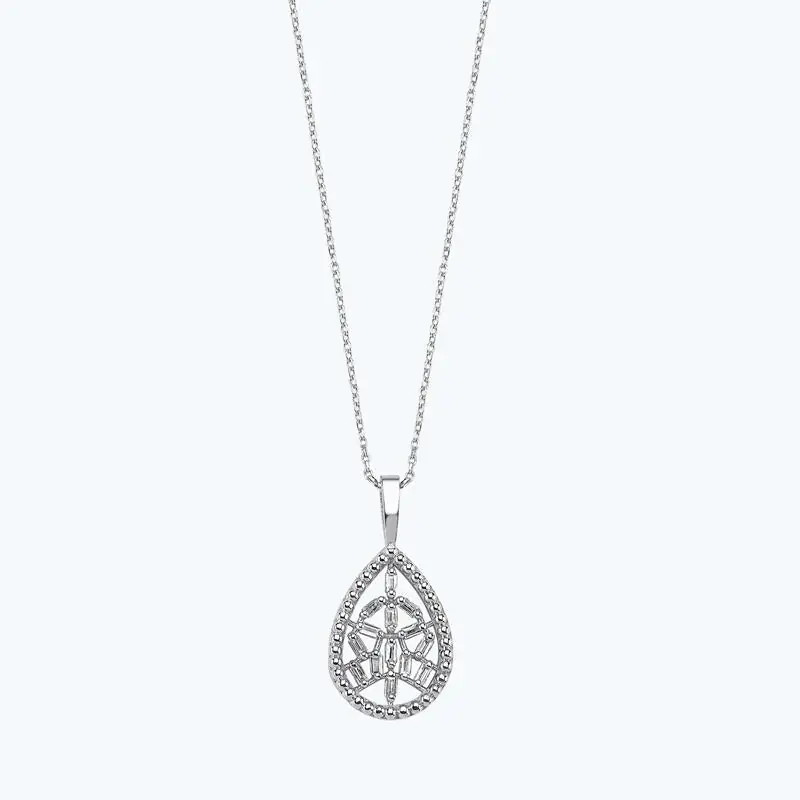Super Prix Collier Diamant Baguette