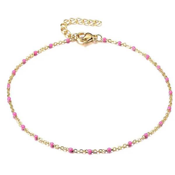 Achetez Aujourd’hui Chaîne de cheville acier 316 or rose