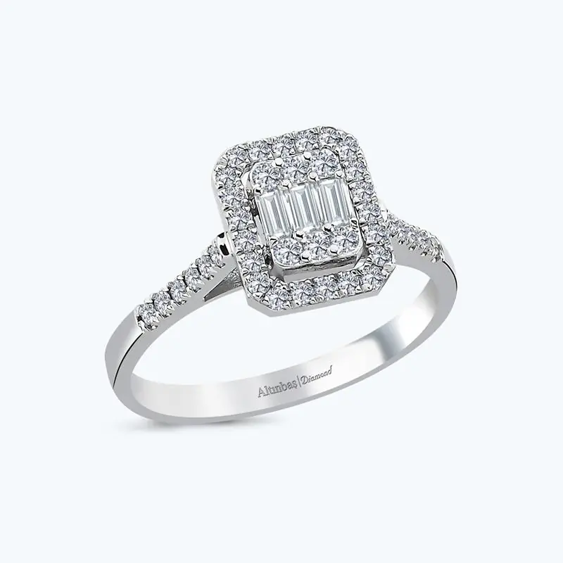 Offre Limitée Bague Diamant Baguette