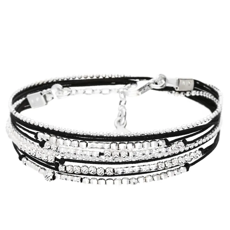 Offre Limitée BRACELET KALAMATA NOIR SILVER