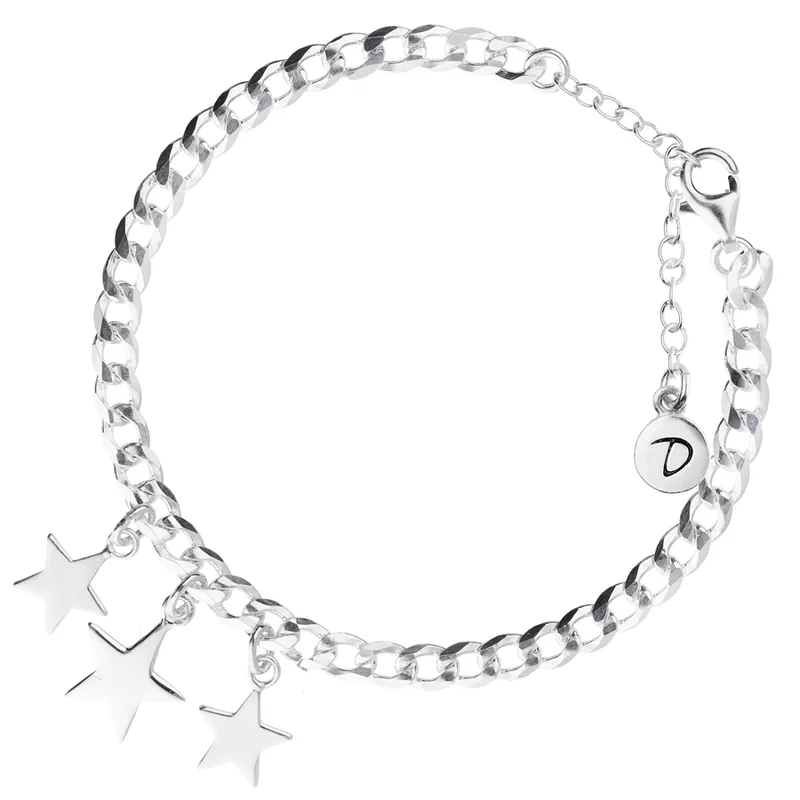 Prix Bas BRACELET CHAÎNE GOURMETTE TROIS ÉTOILES