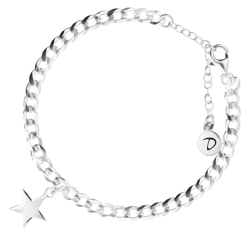 BRACELET CHAÎNE GOURMETTE ETOILE Paiement Sécurisé