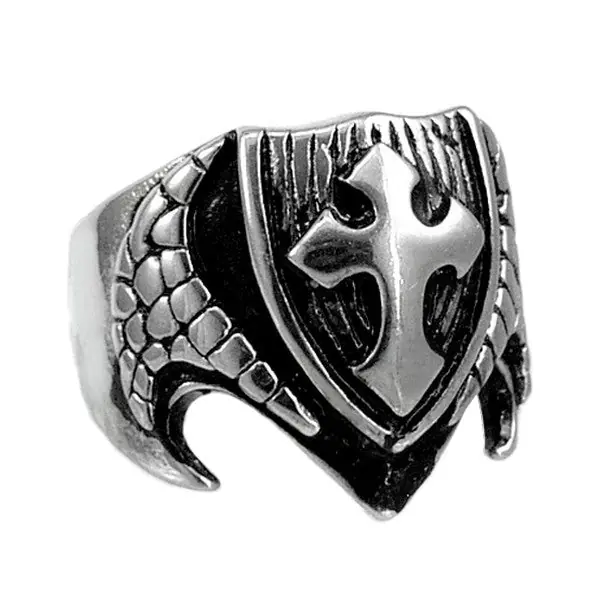 Affaire À Saisir Bague acier 316 - Couleur Argenté - Croix