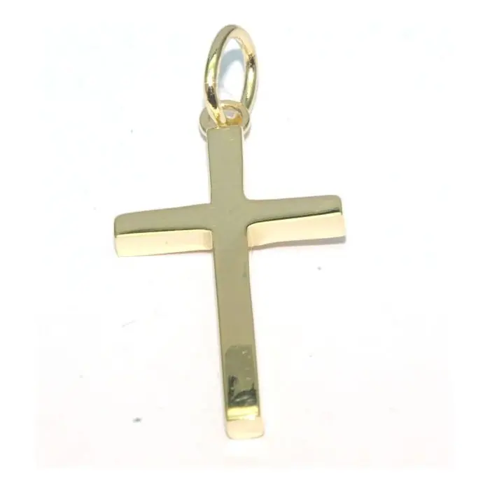 Remise Croix plaqué or 20x30mm