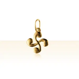 Acheter Direct CROIX BASQUE OR | Pendentif Croix BASQUE Or jaune F3 | BIJOUX BASQUES | MADILAR |