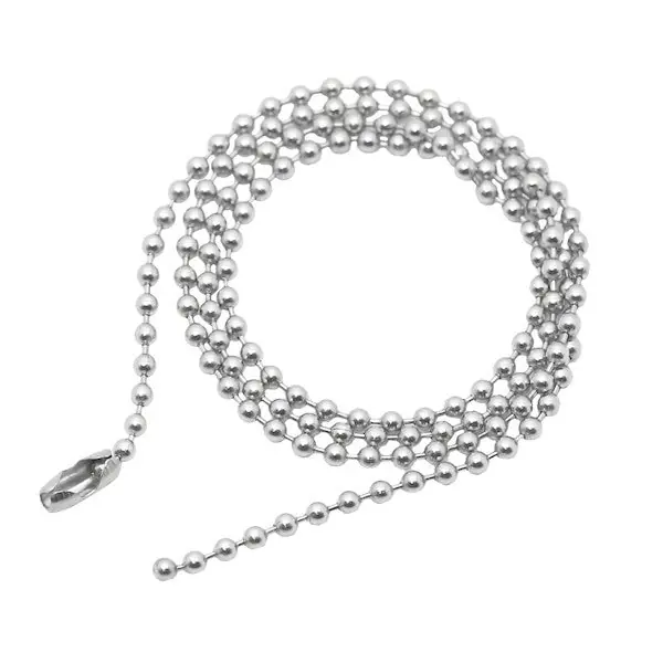 Petit Prix Chaine bille acier 316 - Couleur argenté 60 cm - 2.5 mm