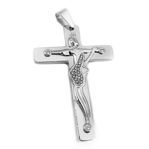 Croix guitare JOHNNY HALLYDAY en acier 316 - Couleur argenté Certifié