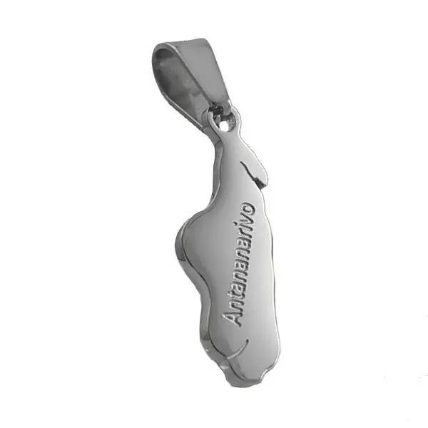Pendentif en Acier 316 - Madagascar - argent Bon Marché