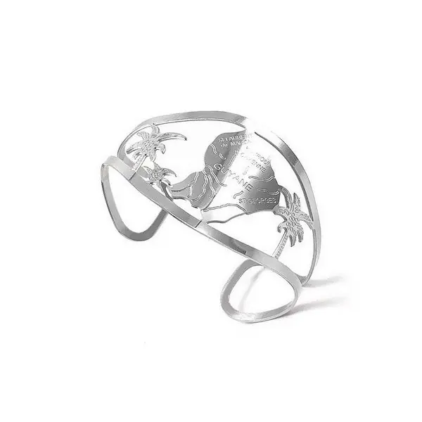 Bague en Acier 316 - Guyane - couleur argent Quantité Limitée