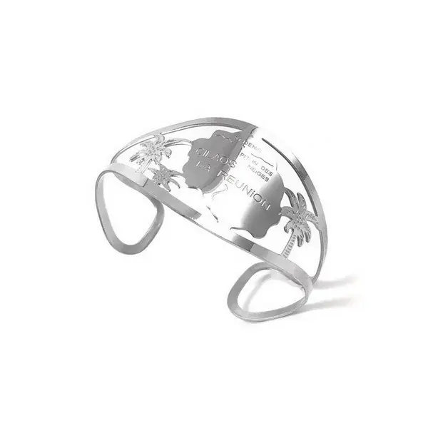 Retour Gratuit Bague en Acier 316 - La Réunion - couleur argent