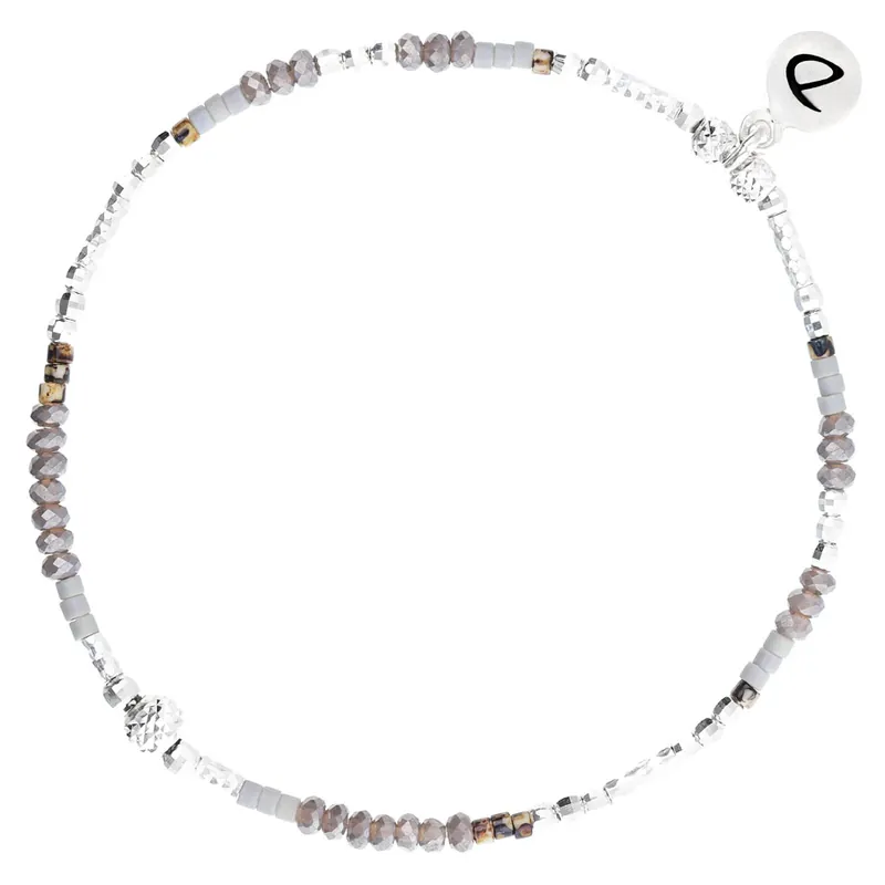 Réduction BRACELET ELASTIQUE MYKONOS GRIS LEOPARD