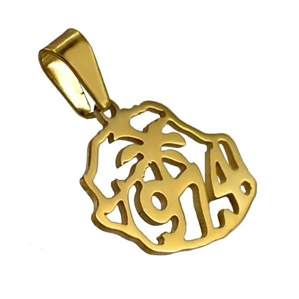 Offre Du Jour Pendentif mixte - Acier 316 doré - 974