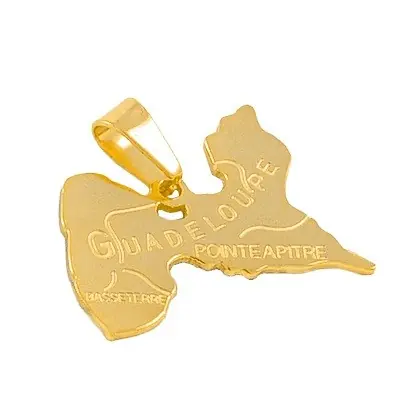 Meilleur Choix Pendentif mixte - Acier 316 doré - Guadeloupe