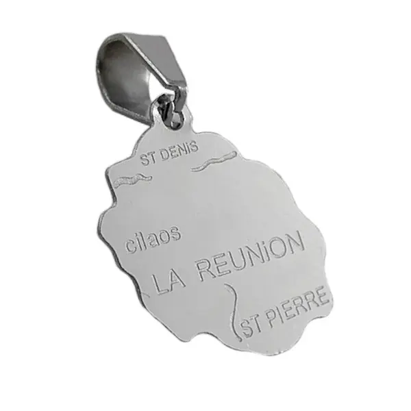 Achat Immédiat Pendentif mixte - Acier 316 argenté - La Réunion