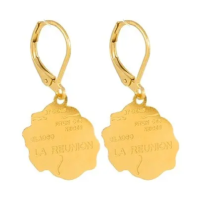 Offre Exclusive Boucles d'oreilles pour femme - Acier 316 doré - La Réunion