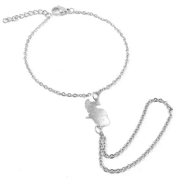 Prix Réduit Bijou de main pour femme - Acier 316 argenté - Martinique