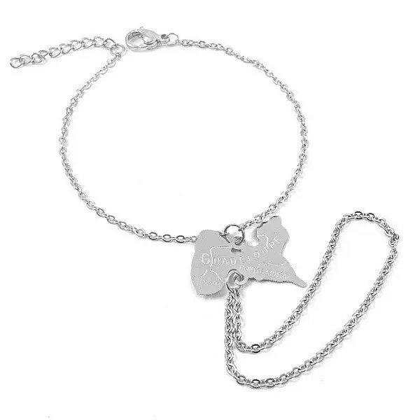 Produit De Marque Bijou de main pour femme - Acier 316 argenté - Guadeloupe