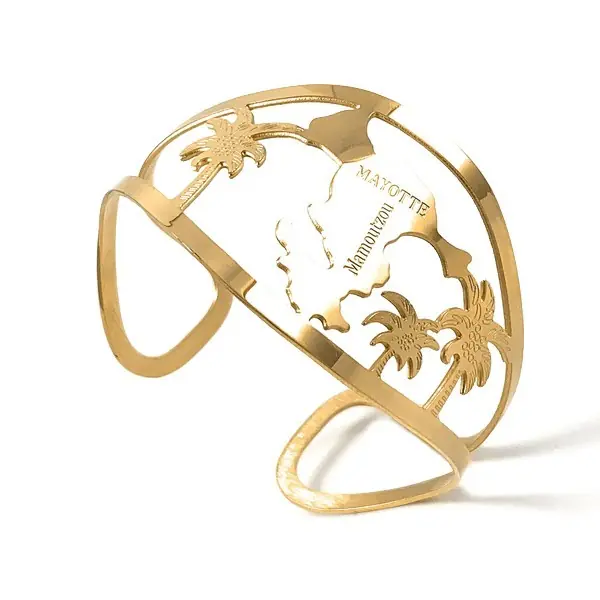 Remise Bracelet pour femme - Acier 316 doré - Mayotte