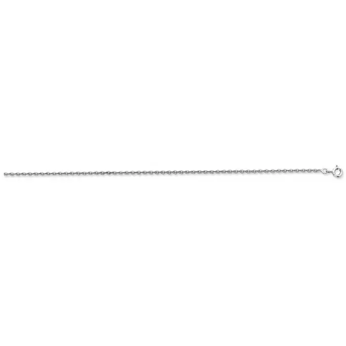 Achetez Aujourd’hui Chaîne Or blanc 750/1000e maille forçat ronde 45cm 2.70grs