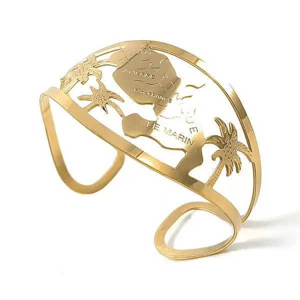 Bracelet pour femme - Acier 316 doré - La Martinique Seulement Aujourd’hui