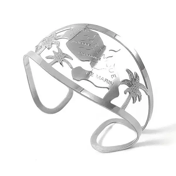 Bracelet pour femme - Acier 316 argenté - La Martinique Bon Plan